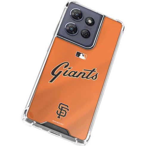 MLB San Francisco Giants Alternate Home Jersey Moto G Play 5G (2025) Clear Case